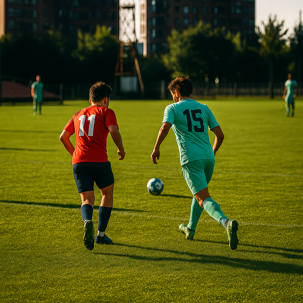 Bild A: Fußballspieler